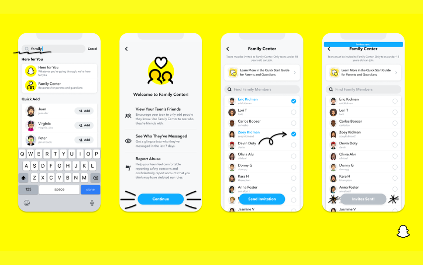 Snapchat Expands Family Center With Screen Time & Friend Insights