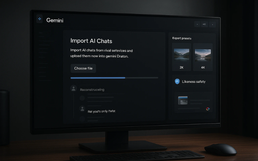 Google Experiments With Chat Migration Tool for Gemini to Attract AI Users