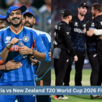 India vs New Zealand T20 World Cup final
