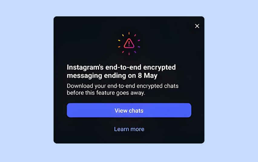 Meta to End End-to-End Encrypted Messaging on Instagram